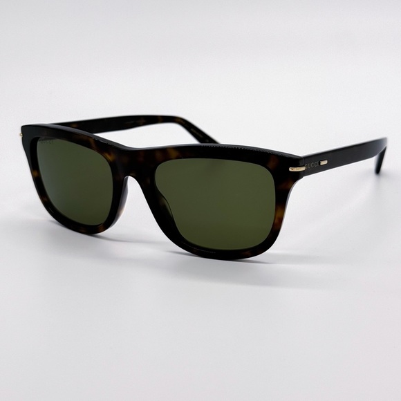NEW GUCCI GG1444S 002 SQUARE HAVANA GREEN MEN SUNGLASSES GUCCI - Picture 3 of 9
